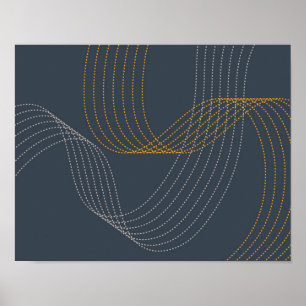 Eenvoudige, moderne, elegante, koele, trendy illus poster