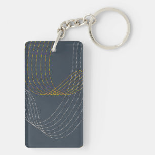 Eenvoudige, moderne, elegante, koele, trendy illus sleutelhanger