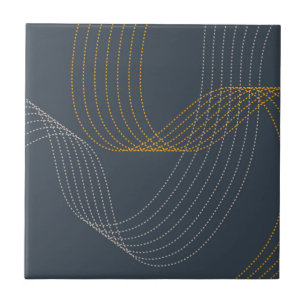 Eenvoudige, moderne, elegante, koele, trendy illus tegeltje