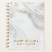 Eenvoudige moderne elegante marmer 2023-planner planner (Voorkant)
