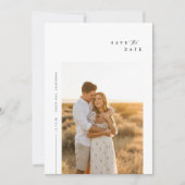 Eenvoudige moderne elegante save the date foto (Voorkant)