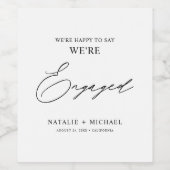 Eenvoudige, moderne, elegante supporters wijn etiket (Enkel label)