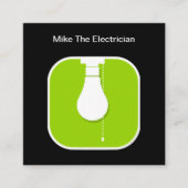 Eenvoudige moderne elektricien Visitekaartjes Sjab (Voorkant)