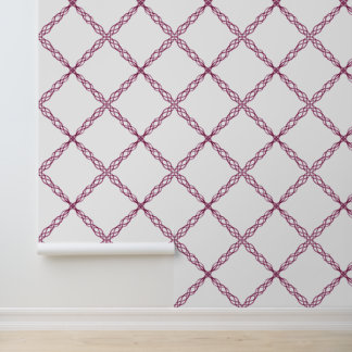 Eenvoudige moderne en elegante roze diamanten werv behang