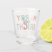 Eenvoudige, moderne en heldere kleurenweergave shot glas (Achterkant)