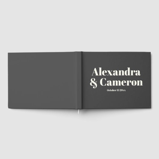 Eenvoudige, moderne esthetische aangepaste naam br gastenboek (Volledig)