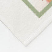 Eenvoudige moderne familie fotocollage fleece deken (Hoek)