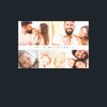Eenvoudige Moderne Familie Fotocollage op maat Canvas Afdruk<br><div class="desc">Creëer een hartverwarmende weergave van familieherinneringen met dit eenvoudige moderne fotocollage op maat gewikkeld doek. Met een strak, modern ontwerp dat uw favoriete familiefoto's laat zien, voegt dit gewikkelde canvas een persoonlijk tintje toe aan elke kamer. Met de collage-indeling kunt u meerdere gekoesterde momenten markeren en uw familienaam opnemen, waardoor...</div>