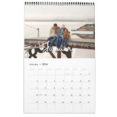 Eenvoudige moderne familie fotokalender kalender (Jan 2026)