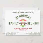 Eenvoudige, moderne familie reünie uitnodiging (Voorkant)