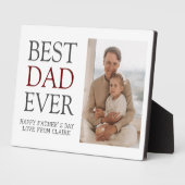 Eenvoudige moderne familie vaders dag foto naam fotoplaat (Zijkant)