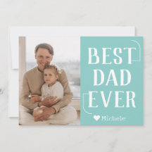 Eenvoudige moderne familie vadersdag foto naam