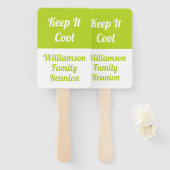 Eenvoudige moderne familiereünie - Houd het koel g Handwaaier (Voorkant en achterkant)