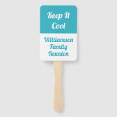 Eenvoudige moderne familiereünie - Houd het koel Handwaaier (Achterkant)