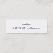 Eenvoudige moderne Faux Gold Beauty Salon Mini Visitekaartje (Achterkant)