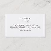 Eenvoudige moderne Faux Gold Beauty Salon Visitekaartje (Achterkant)