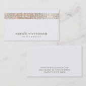 Eenvoudige Moderne FAUX-reeksen: schoonheid en Mod Visitekaartje (Voorkant / Achterkant)