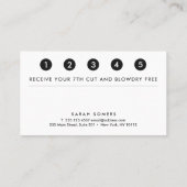 Eenvoudige moderne FAUX Silver Striped Loyalty 5 P (Achterkant)