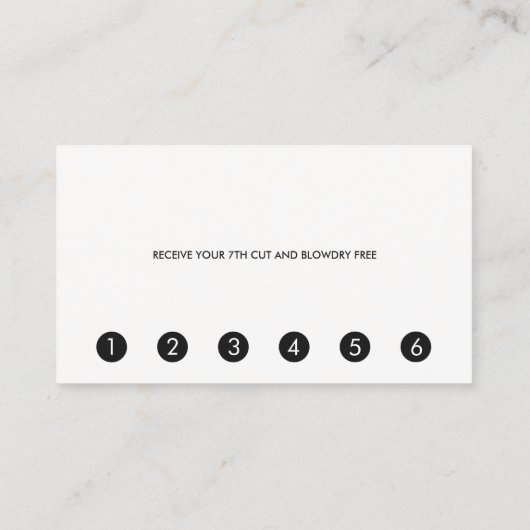 Eenvoudige moderne FAUX Silver Striped Loyalty 6 P (Achterkant)