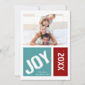 Eenvoudige moderne feestelijke foto feestdagenkaart (Voorkant)