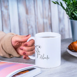 Eenvoudige moderne Floral Abuela Mok