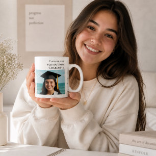 Eenvoudige moderne foto Afgestudeerde Koffiemok