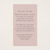 Eenvoudige moderne foto begrafenis gebed Kaart (Achterkant)