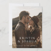 Eenvoudige moderne foto Bewaar de datum uitnodigin Save The Date (Voorkant)