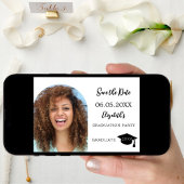 Eenvoudige moderne foto boog Graduation Party Save The Date