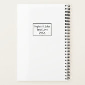 Eenvoudige moderne foto bruiloft planner (Achterkant)