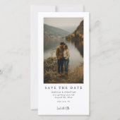 Eenvoudige Moderne Foto Bruiloft Save the Date (Voorkant)