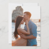 Eenvoudige moderne foto die we uitnodigen kaart (Achterkant)