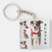 Eenvoudige, moderne foto-inklage sleutelhanger (Voorkant)