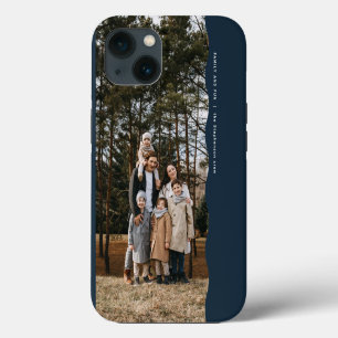 Eenvoudige moderne foto met gegolfde rand in koel iPhone 13 hoesje