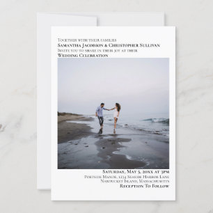 Eenvoudige moderne foto minimalistische symmetrie  kaart