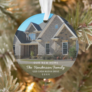 Eenvoudige moderne foto - Nieuw kerstfeest Ornament