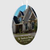 Eenvoudige moderne foto - Nieuw kerstfeest Ornament (voorkant)