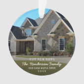 Eenvoudige moderne foto - Nieuw kerstfeest Ornament (voorkant)