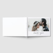 Eenvoudige moderne foto persoonlijke bruiloft gastenboek (Volledig)