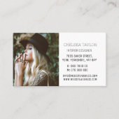 Eenvoudige, moderne foto professioneel aangepast visitekaartje (Voorkant)