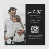 Eenvoudige moderne foto QR code Sla de datum magne (Voorkant)