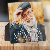 Eenvoudige moderne foto ter nagedachtenis fotoplaat
