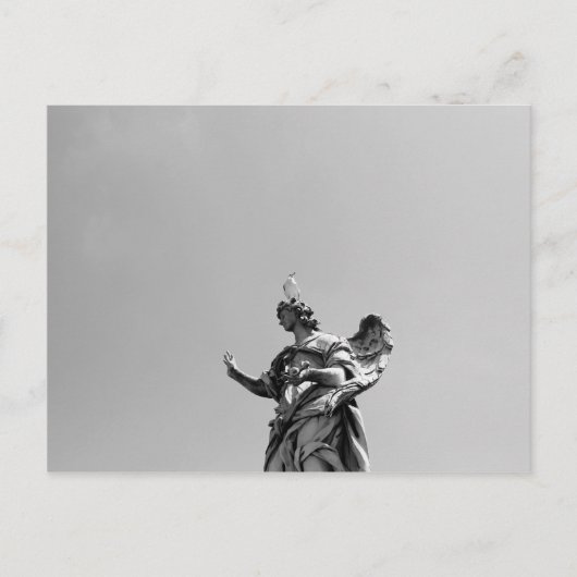 Eenvoudige, moderne foto van de zeemeeuw bovenop h briefkaart (Voorkant)