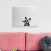 Eenvoudige, moderne foto van de zeemeeuw bovenop h canvas afdruk (Insitu (Woonkamer))
