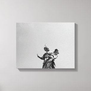 Eenvoudige, moderne foto van de zeemeeuw bovenop h canvas afdruk