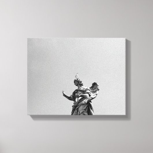 Eenvoudige, moderne foto van de zeemeeuw bovenop h canvas afdruk (Voorkant)