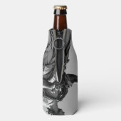 Eenvoudige, moderne foto van de zeemeeuw bovenop h flesjeskoeler (Fles Achterkant)