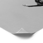 Eenvoudige, moderne foto van de zeemeeuw bovenop h poster (Hoek)