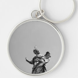 Eenvoudige, moderne foto van de zeemeeuw bovenop h sleutelhanger