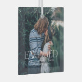 Eenvoudige, moderne foto van Elegant | Kerstmis Glas Ornament (Voorkant Rechts)